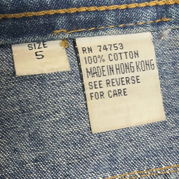 VTG Y2K Zana Di Women’s 5 Button Fly High Rise Wide Leg Cargo Jean Flap Pockets - Picture 10 of 12